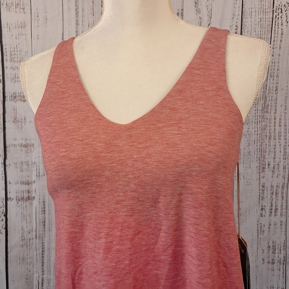 NWT TOAD&CO XS‎ Swifty Strappy Tank Top Guava Heather Athletic Built-In Bra - Picture 4 of 10